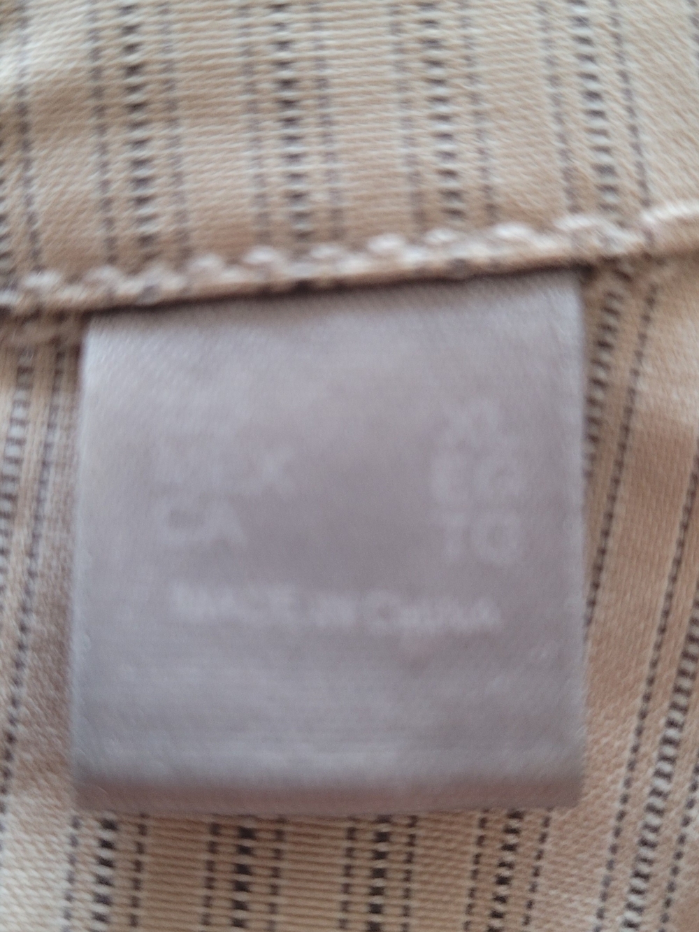 Liz Claiborne Beige Striped Tie-Waist Trench Jacket XL - Picture 5 of 5